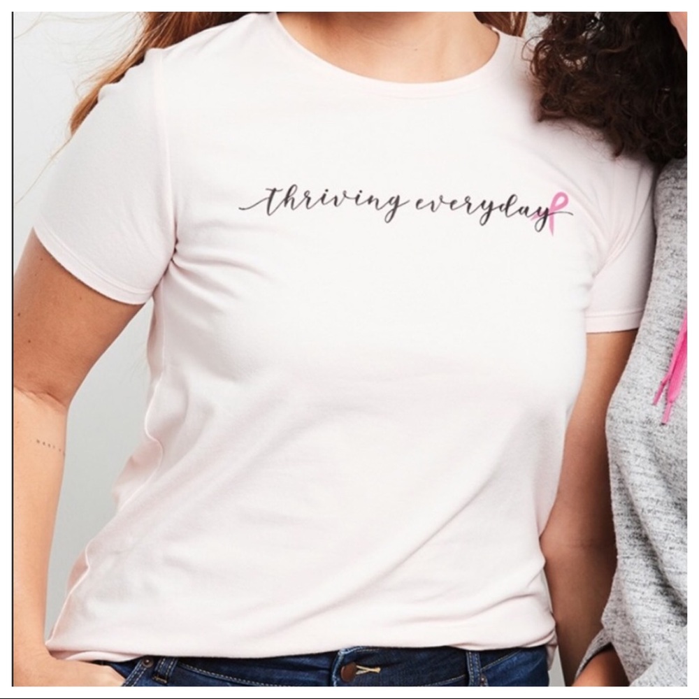 Db Sunday Thriving Everyday pale pink short sleeve tee / NWOT